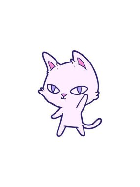 Kedi sallayan karalamaların yıldız patlaması etkisi animasyonu