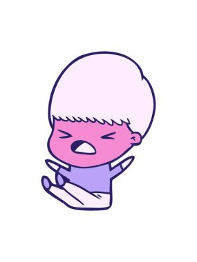 Stresli adamın basınçlı animasyonu