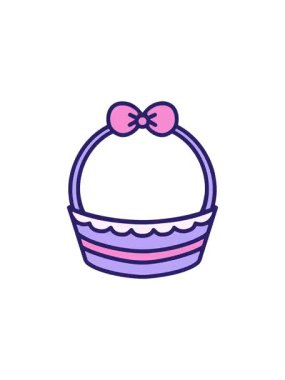 Paskalya sepetinin parlak renkli satışları