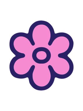 Şirin çiçek tasarımı çizgi filminin efekt canlandırması