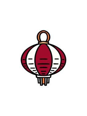 Geleneksel olarak yapılmış bir Japon fenerinin yıldız patlaması animasyonu