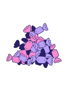 Çizgi film şekerlerinin animasyonunu aç.