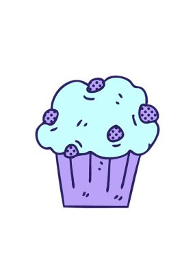 Çizgi roman stili çizgi film çikolatalı pastanın yanıp sönen radyal çizgileri