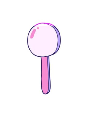 Çizgi film lolipop illüstrasyonunun animasyonunu çalıştır