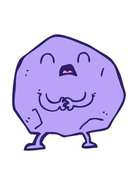 karikatür kaya animasyonunu bob ve duraklat