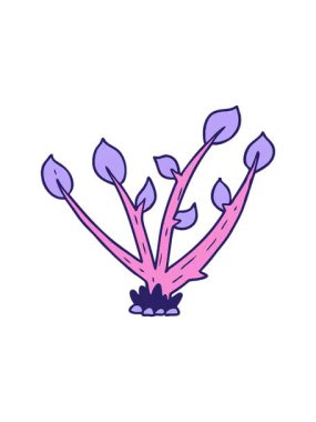 Karikatür filizlenen bitkinin dönen hareketli animasyonu