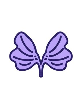 Geleneksel Japon ginko yaprağı sembolünün dönen hareketli animasyonu