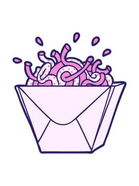 Çizgi film yemek servisinin canlandırma efektini görüntüle