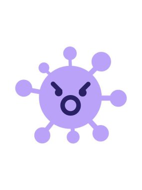 Basit kızgın virüsün hareketli animasyonu