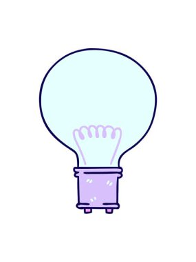 neon ışıklı el animasyonu çizilmiş garip çizgi film ampulü