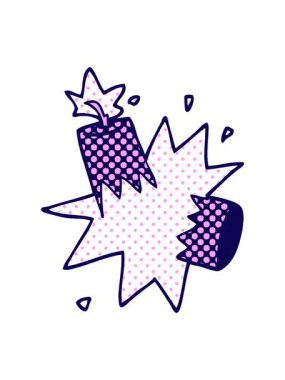 neon ışık efektleri çizgi film karalama dinamiti animasyonu