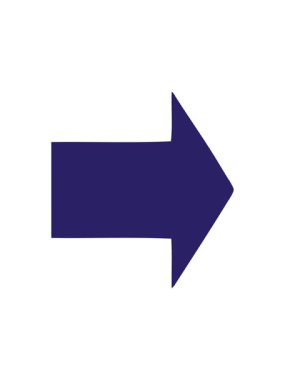 Oku işaret eden hareketin dikkat çekici canlandırması