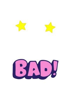 dönen yıldızların çizgi film animasyonu karalama kelimesinin kötü