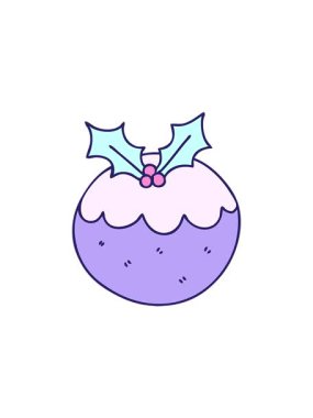 El çizimi çizgi film Noel pudinginin bölünme etkisi