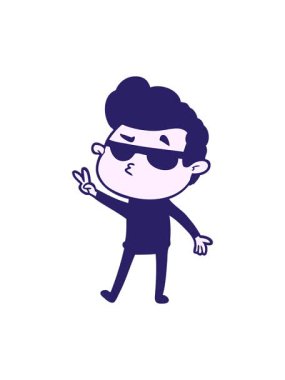 Havalı adam çizgi filminin basınçlı animasyonu