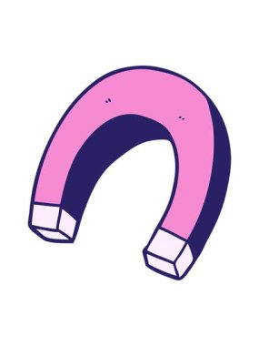 mıknatıs çizgi film elementinin canlandırmasını bob ve duraklat