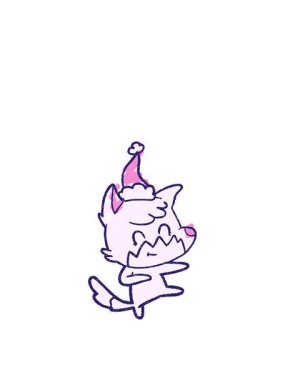 Festive Fox Tebeşir Çiziminin zıplama hareketi animasyonu