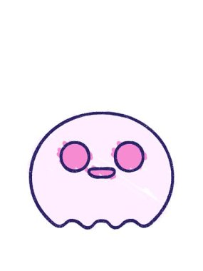 Sevimli Hayalet Tebeşir Çizimi 'nin animasyonunu genişletiyorum.