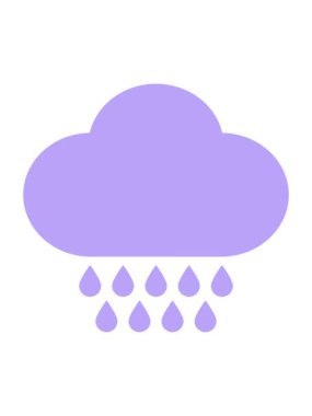 Yağmur bulutunun pixelize etkisi canlandırması