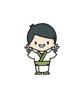 Geleneksel kıyafetlerle kutlama yapan Japon adamın yükselişi ve yüzüşü