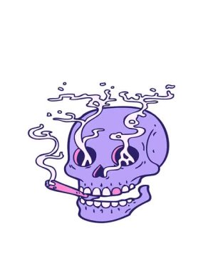 Dumanlı kafatasının hareketli animasyonu