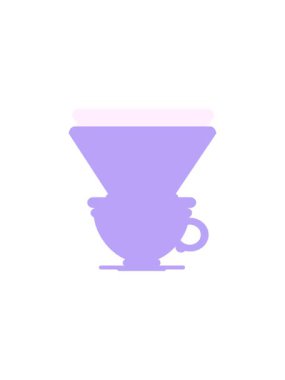 Damla filtresi olan kahve fincanının gösterişli satış animasyonu