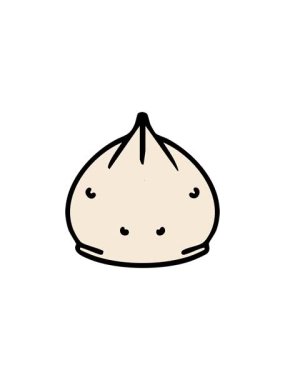 Geleneksel Japon buharlı gyoza hamur köftesinin satış animasyonu