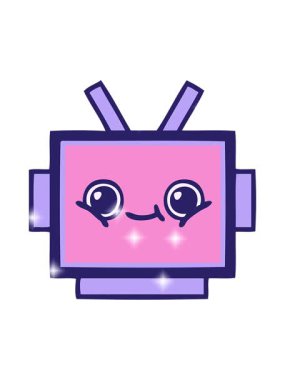 Bir robot kafasının ışıltı etkisi