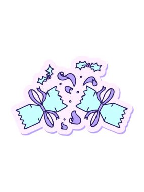 Garip bir el çizimi çizgi filmin kıvrımlı hareketli animasyonu patlamış kraker