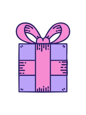 bobbing motion animation of present doodle