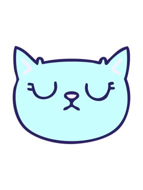 Elle çizilen çizgi filmin hareketli animasyonu ağlayan kedi.