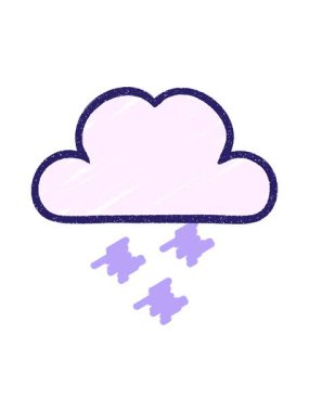 Bulut Tebeşiri Çizim Tasarımı 'nın pixelize efekti