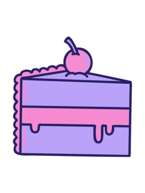 Çikolatalı pastanın ikonik dövmesinin titreşimli hareketi.