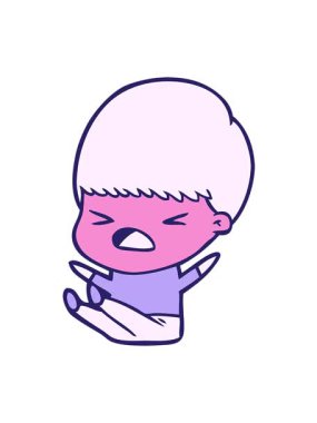 Stresli adamın hareketli animasyonu