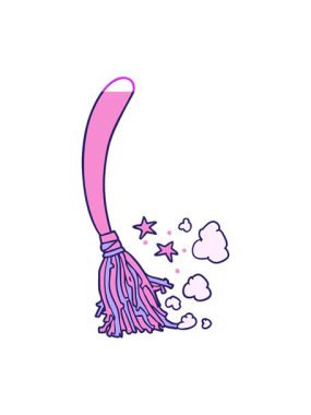 Cadılar Bayramı cadı süpürgesinin animasyonunu güçlendir