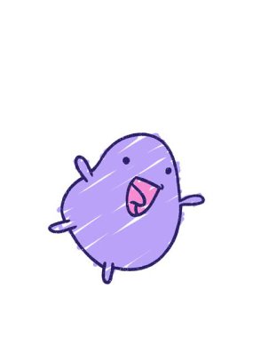 Bean Chalk Çiziminin zıplama hareketi animasyonu