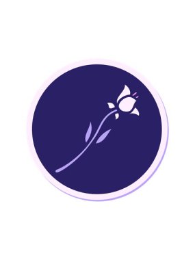 Dikkat çekici dövme yapıştırması geleneksel zambak stilinde.