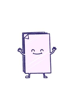 Ofis Kağıt Tebeşir Çiziminin yatay titreşimli animasyonu