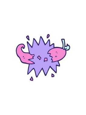 El çizimi çizgi film stili kırmızı acı biber animasyonunun ayrıştırıcı etkisi