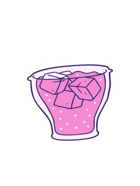 karikatür bardak buzlu kolanın hareketli animasyonu