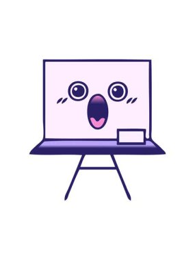 Beyaz bir panonun gölgelendirilmiş çizgi filminin gradyan animasyonu