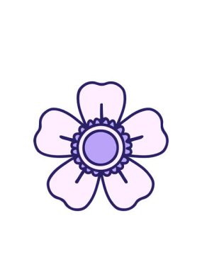 Yanıp sönen radyan çizgileri cesur basit çiçek çizgi filminin animasyonu