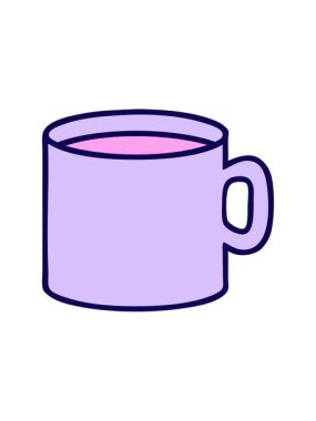 Kahve tasarımının ikonik dövme tarzının neon ışık efekti animasyonu