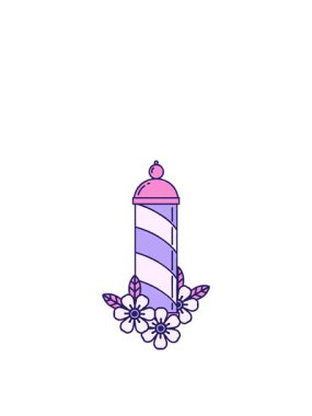 Berber direğinin ikonik dövme stili çizgi filminin zıplama hareketi.