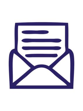 Bir harf ve zarf simgesinin karikatürünü çizerken efekt canlandırması