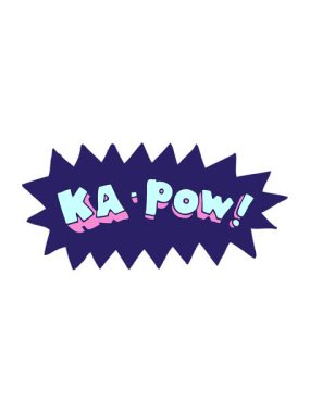 karikatür ka pow 'un hareketli animasyonu