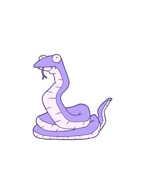 Yılan çiziminin gösterişli satış animasyonu