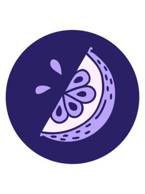 Bir dilim limonun dövme stili görüntüsünün canlandırmasını göster