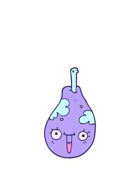 Çizgi film animasyonunu genişletiyorum taze armut.