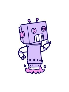 neon ışık efektleri çizgi film android tasarımının animasyonu